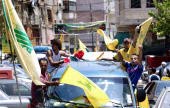 Lebanese celebrate the Resistance's Operation