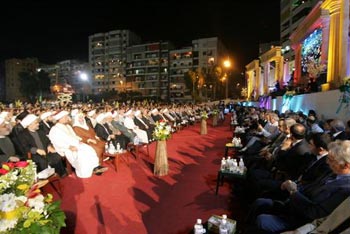 Crowds gathered in festival 