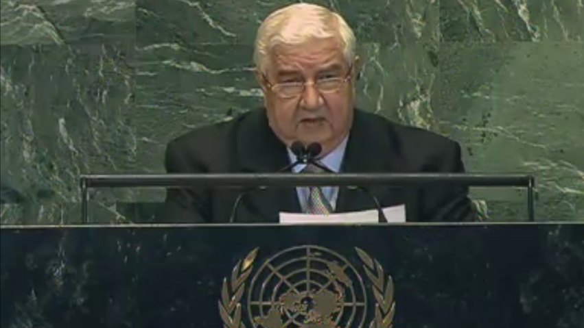 Syrian Foreign Minister Wallid al-Moallem