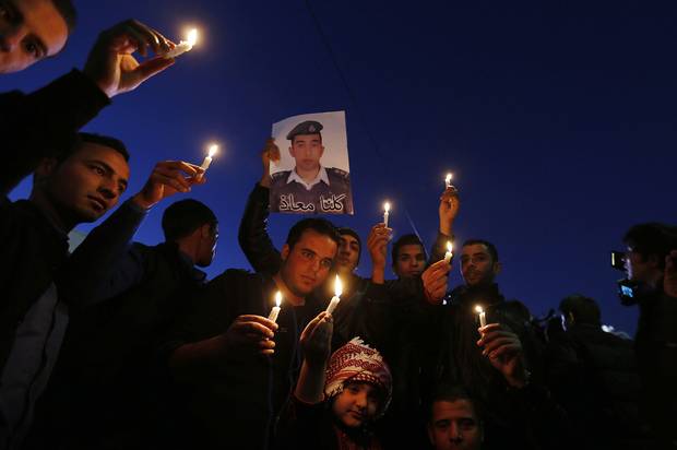 Jordan King Vows Harsh Response to "ISIL" after Pilot Murder 