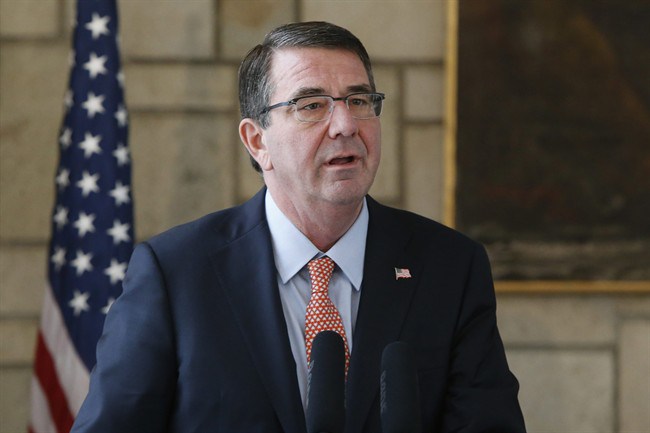 US War Secretary Ash Carter 