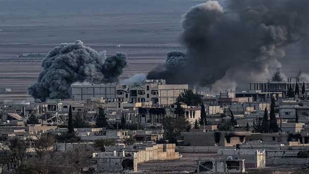 Shelling in Kobane 