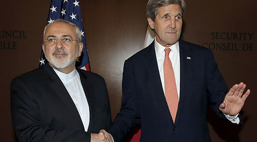 US Seretary of State John Kerry and Iranian FM Mohammad Javad Zarif