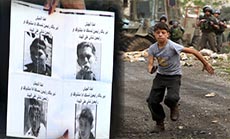 ’Israel’ Issues Wanted Posters for Palestinian Kids: We’ll Catch You