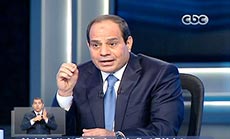 
Al-Sisi: Muslim Brotherhood will Not Exist under His Reign
