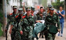 Rescue Efforts after Nearly 400 Die in China Quake