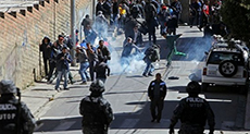 Bolivian Workers Protest, Clash with Police