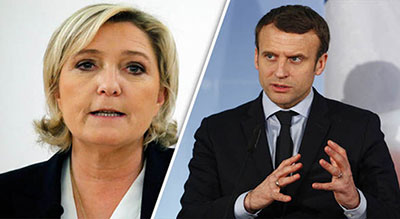 French Elections: Macron Gains 1-Pt Lead over Le Pen in 1st Round