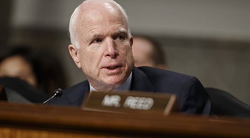 Pentagon Backs McCain’s $7.5Bln Military Funding Plan