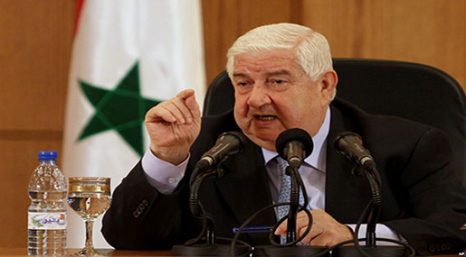 Al-Moallem: Syrian Gov’t Keen on Stopping the Bloodshed, Improving Living Conditions