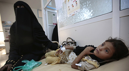 UN: Yemen Famine Risk Rising As Cholera Diverts Resources