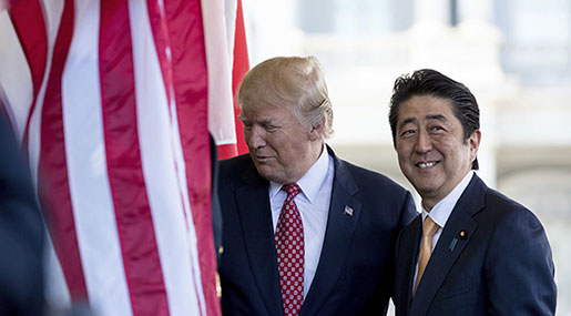 Trump, Abe to Increase Pressure on Pyongyang after Missile Test