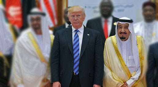 Trump Urges Saudi King to Find Solution to Standoff with Qatar