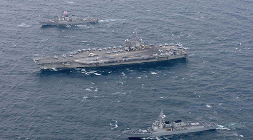 Japan, US Stage Naval Drill amid N Korea Tension