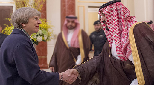 May Heads to Saudi Arabia, Jordan: Brexit, Yemen, Daesh on Top of Talks