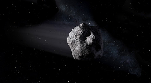 Giant Asteroid Flies Through the Earth-Moon Orbit