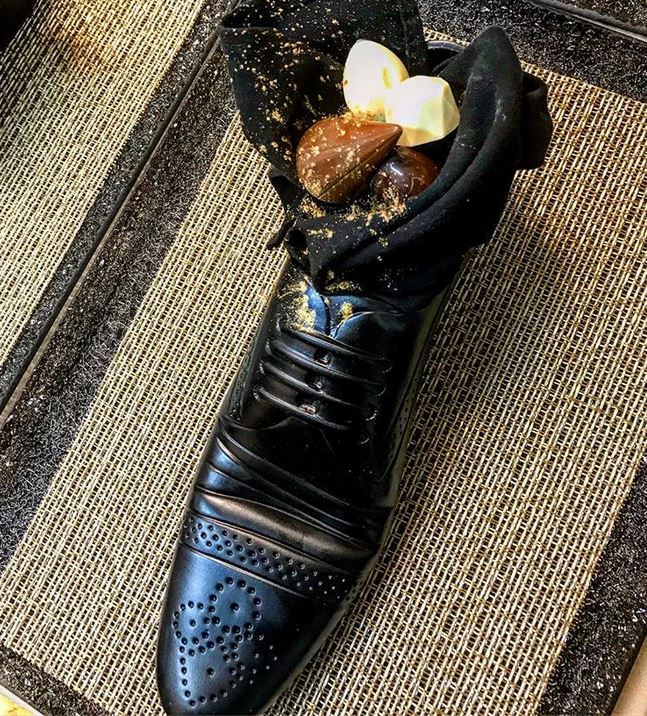 Foot in Mouth: Japanese PM Served Dessert in a Shoe at Bibi Dinner