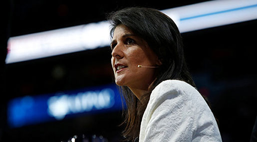 US: Protesters attack Haley over Palestine