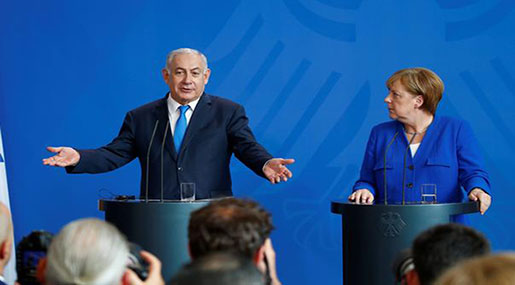 Netanyahu, Merkel Play down Iran Differences