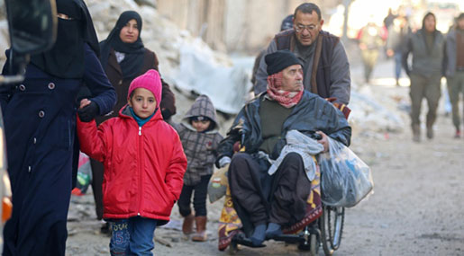 ICRC: 30,000 People Evacuated in East Aleppo