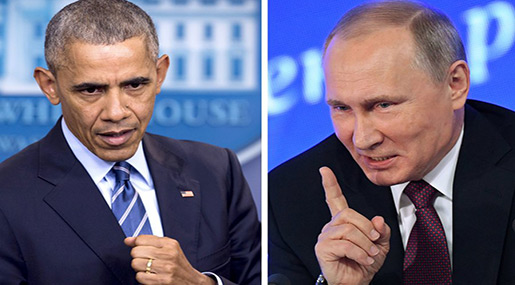Russian President Vladimir Putin and US President Barack Obama 