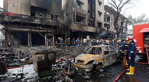 Baghdad market twin blast 