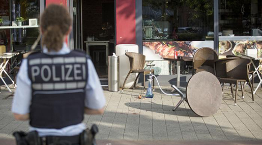 Crime scene in Reutlingen south Germany