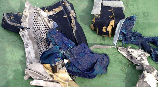 Human remains from EgyptAir flight MS804 crash 