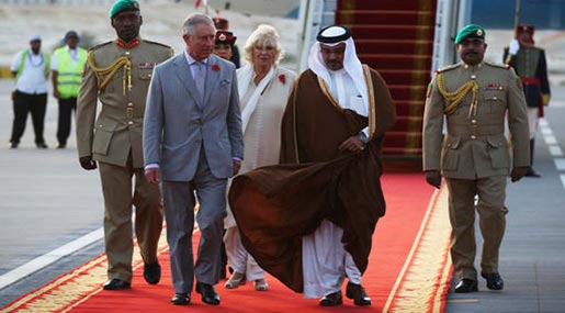 Britain's Prince Charles and his wife Camilla 
