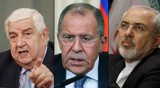 FMs of Iran. Russia and Syria 
