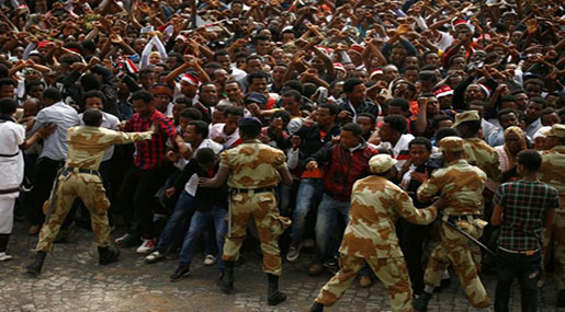 Ethiopian protesters