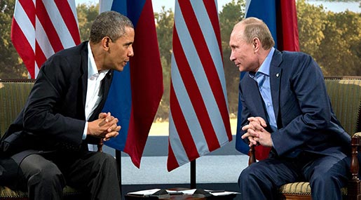 US President Barack Obama and Russian President Vladimir Putin 