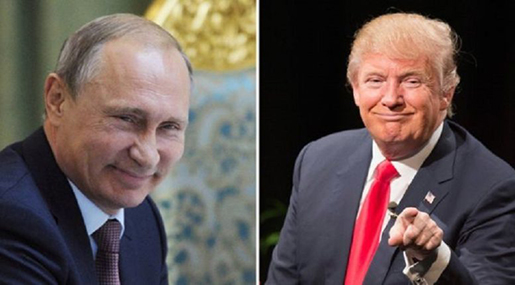 Russian President vladimir Putin and US presidential candidate Donald Trump