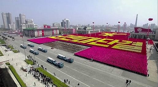 North Korea's parade on the 105th birth anniversary of its founding president 