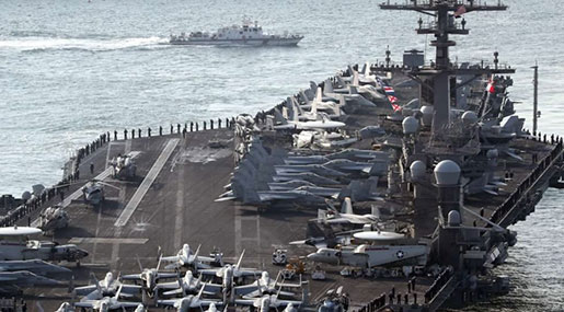 US-North Korea Tensions: North Threatens to Sink US Aircraft Carrier