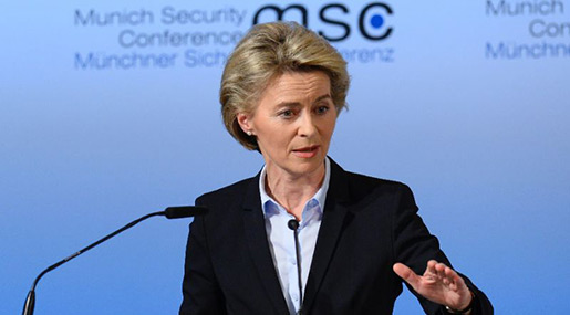 German Defense Minister Ursula von der Leyen 