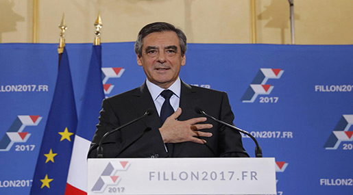 French presidential hopeful Francois Fillon 