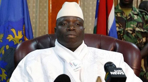 Gambia president Yahya Jammeh 