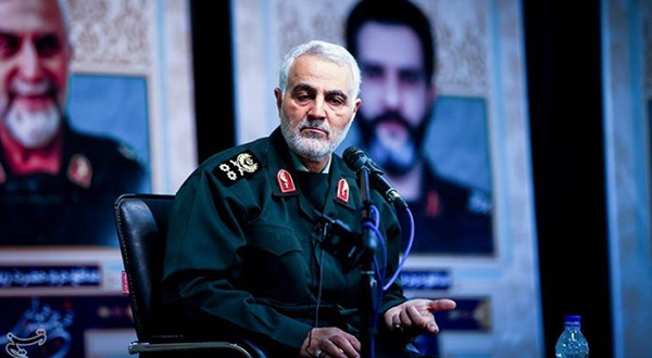 Commander of the Quds Force of Iran's Islamic Revolution Guards Corps [IRGC] Major General Qassem Soleimani 