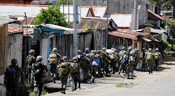 Philippine Army troops in Marawi