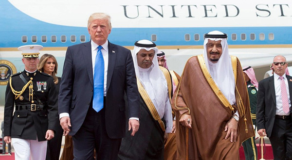 Saudi King Salman and US President Donald Trump