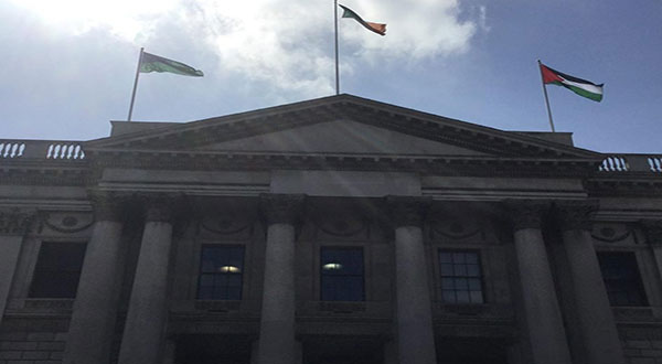 Dublin Votes To Fly Palestinian Flag above City Hall to Support Founding of State