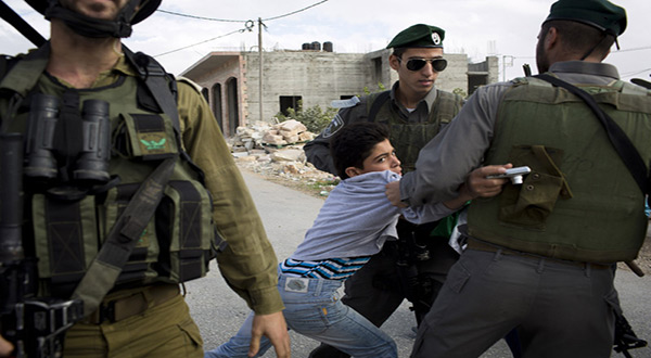 Palestinian boy arrested by 