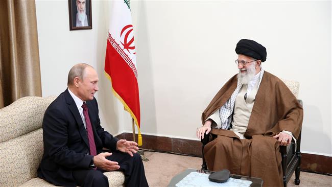 Imam khamenei receives Russian President Vladimir Putin
