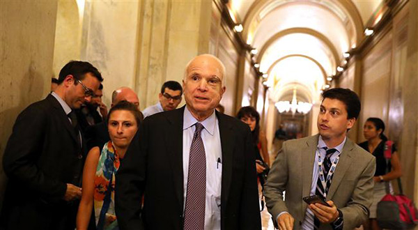 Republican Senator John McCain, who chairs the Senate Armed Services Committee