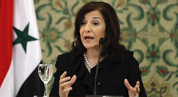 Syria's Presidential Political and Media Adviser Dr. Bouthaina Shaaban