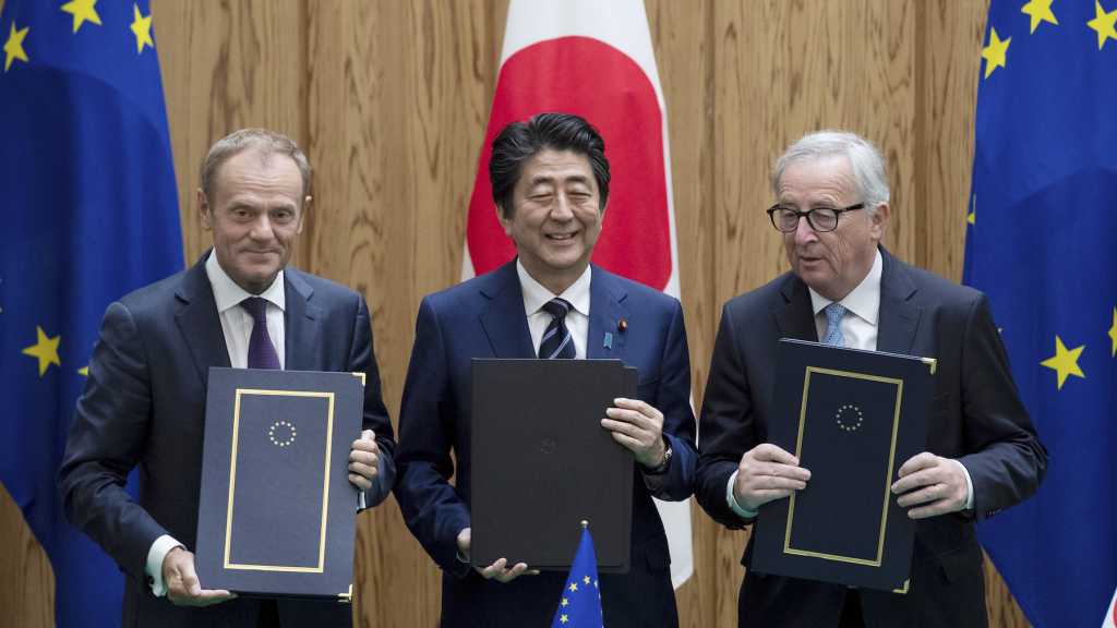 Japan, EU Sign Trade Deal to Eliminate Nearly All Tariffs