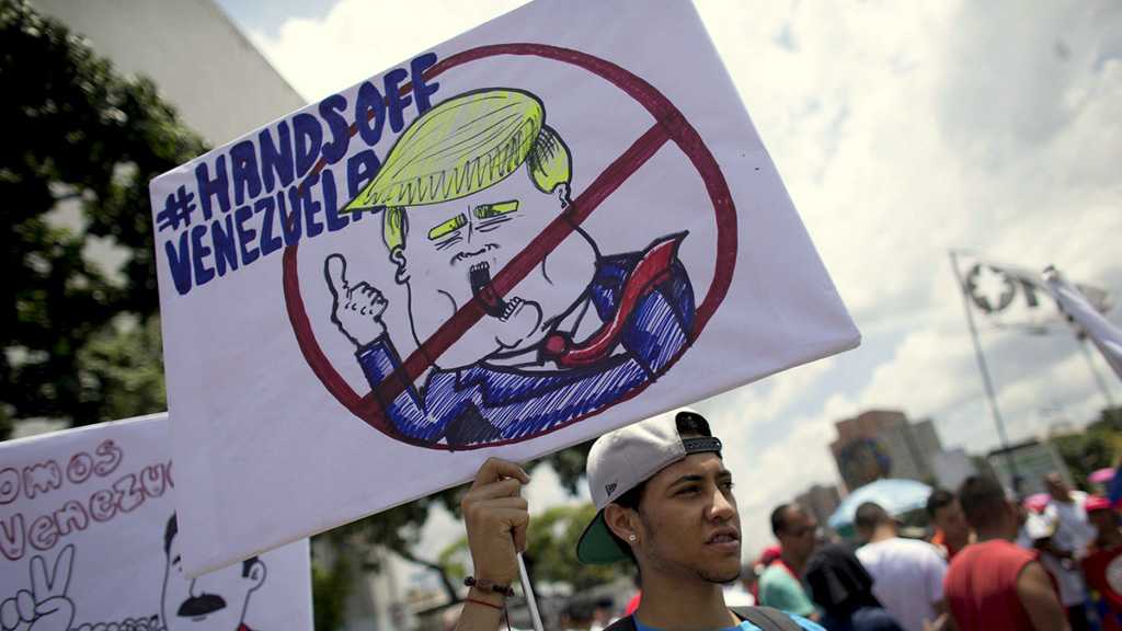 Hands off Venezuela: Oil Industry Workers Protest against US Sanctions