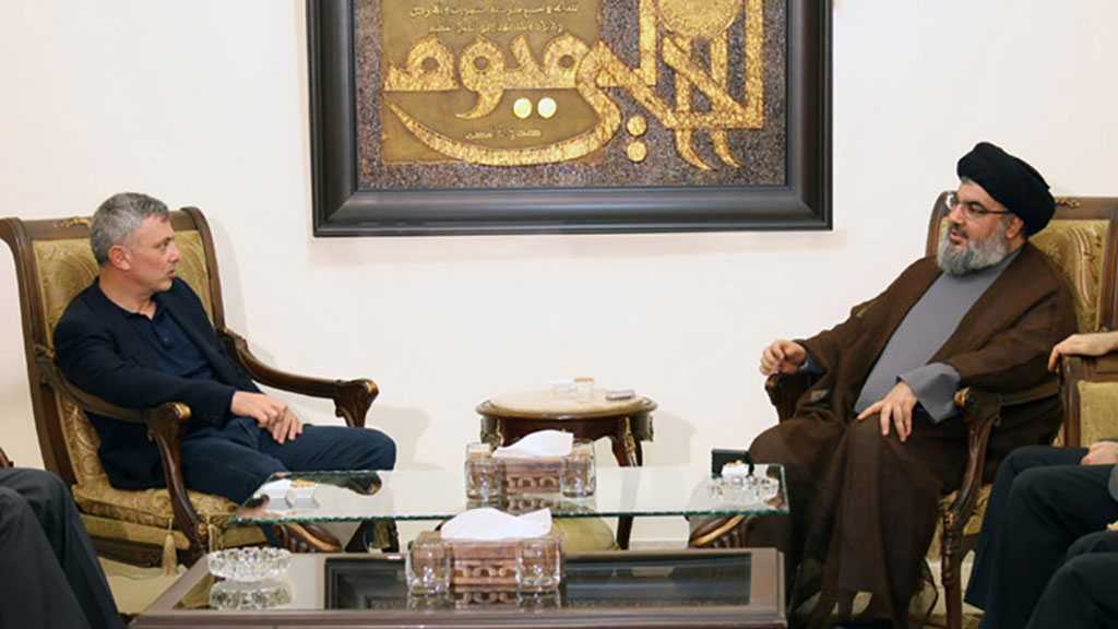 Sayyed Nasrallah Receives Franjieh, Discusses with Him Lebanon-Syria Ties, Financial Stability