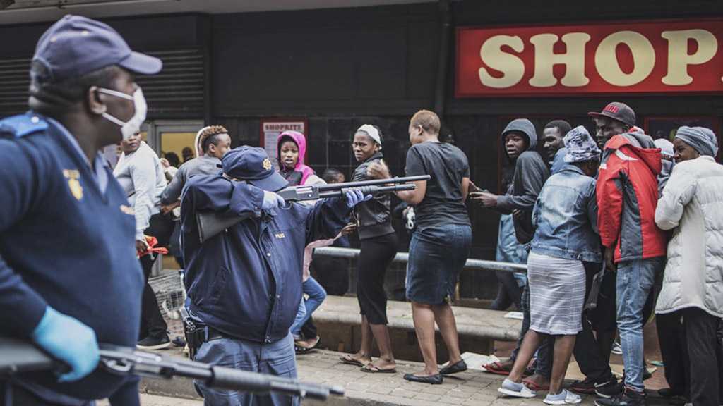 Police Fire Rubber Bullets at Shoppers during South Africa’s Lockdown